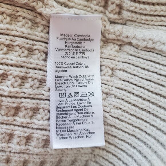 Men's J. Crew Cream Cableknit Fisherman Sweater - Picture 13 of 13